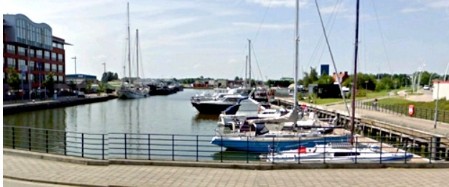 Stadsgezicht op de binnenhaven Stadsgezicht vanaf bocht Kennedylaan