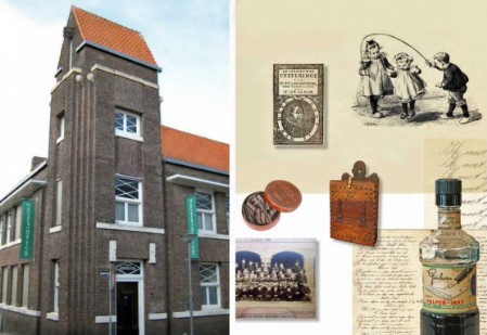 Stadsgezicht op het Schoolmuseum Stadsgezicht vanaf de Nieuwstraat